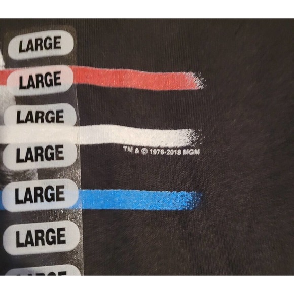 Rocky Movie Large Black T-Shirt Graphic Tee Rocky Balboa Vs Apollo Creed 2018 - Picture 6 of 8